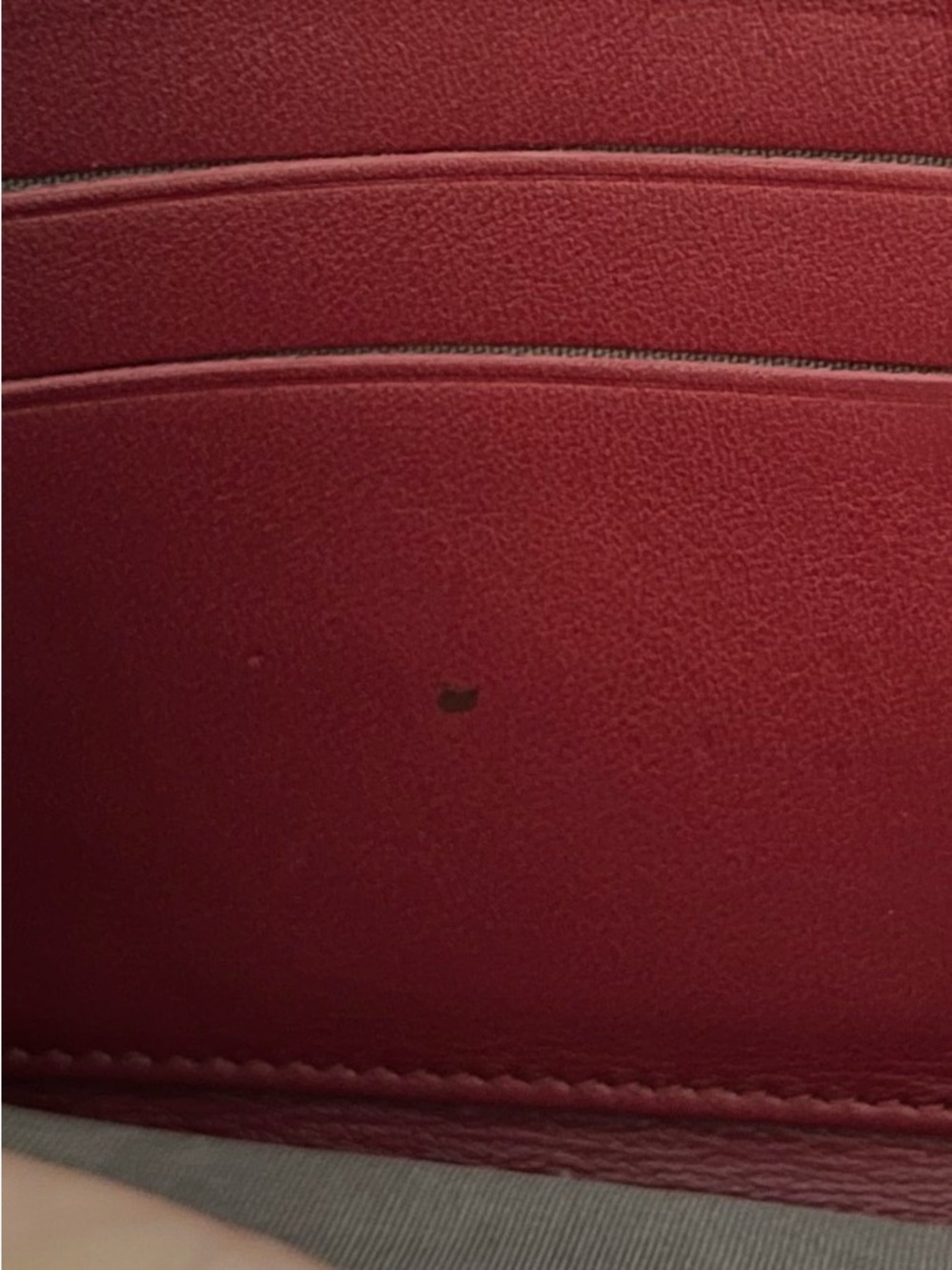 CHANEL Quilted Patent Leather Zip Wallet - Cherry Red - Picture 13 of 13